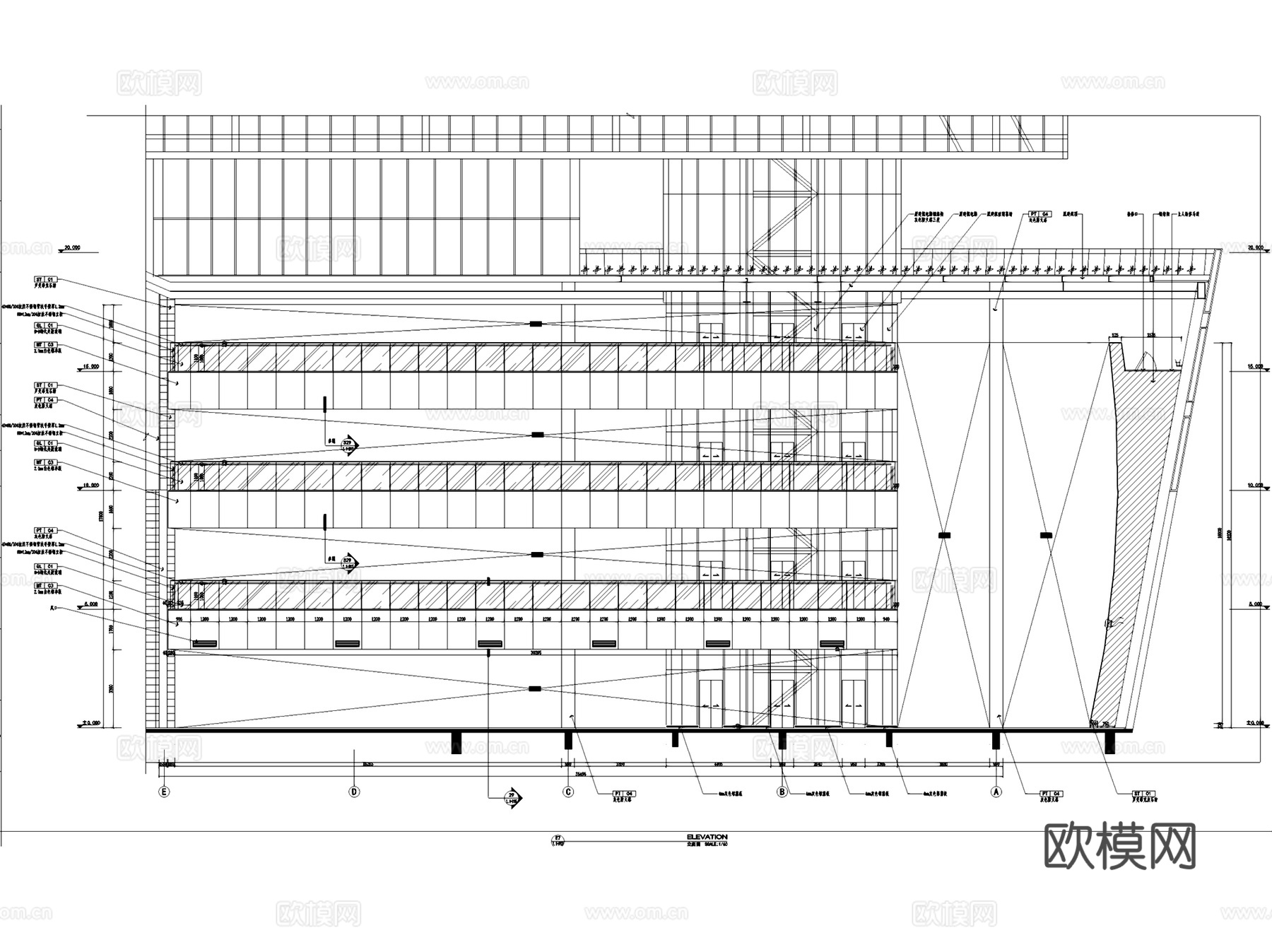 景德镇中国陶瓷博物馆展厅装修室内工装CAD施工图整套cad施工图