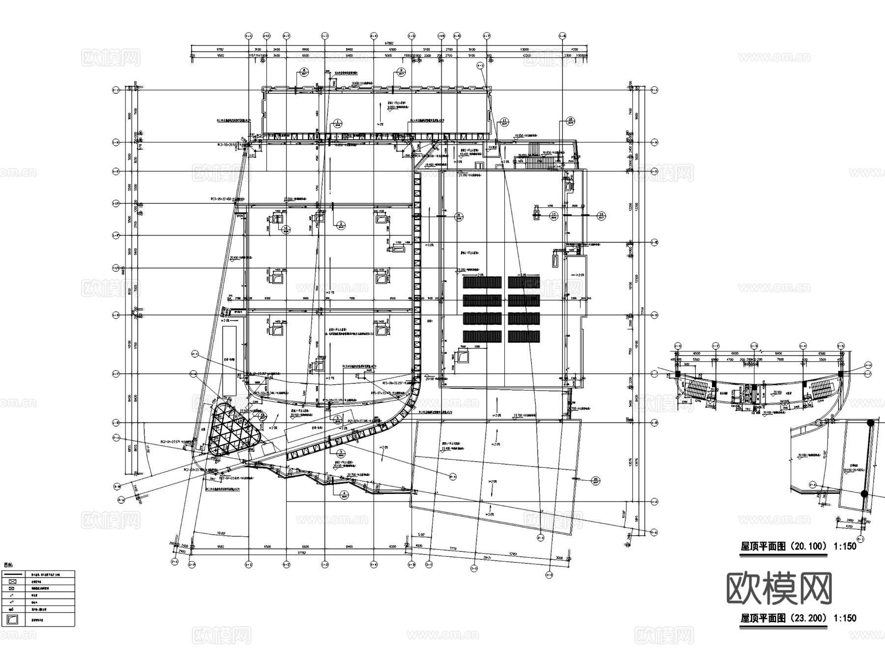 上海虹桥文化艺术中心天山电影院改扩建建筑CAD施工图cad施工图