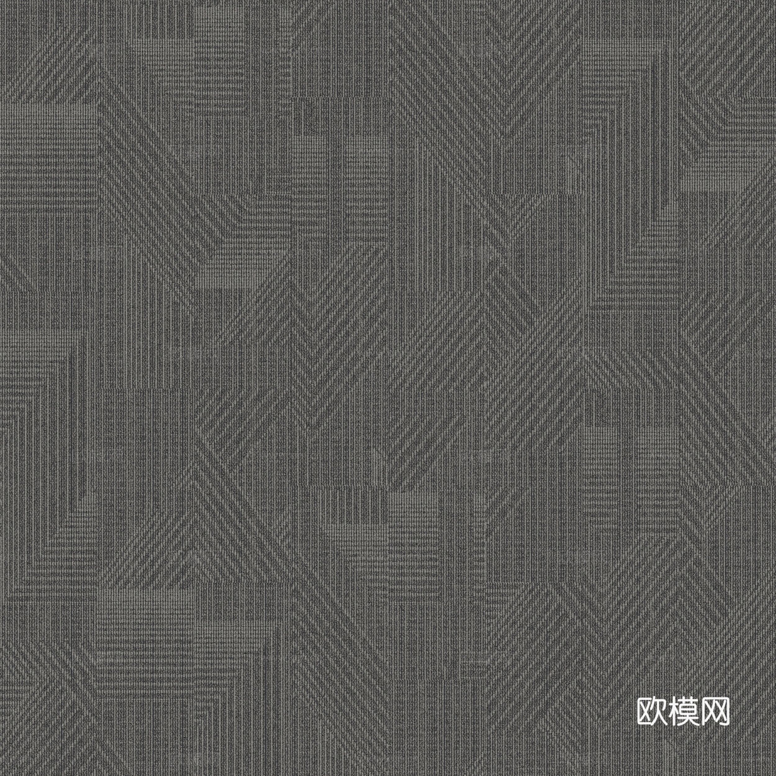 现代无缝简约灰色条纹肌理地毯