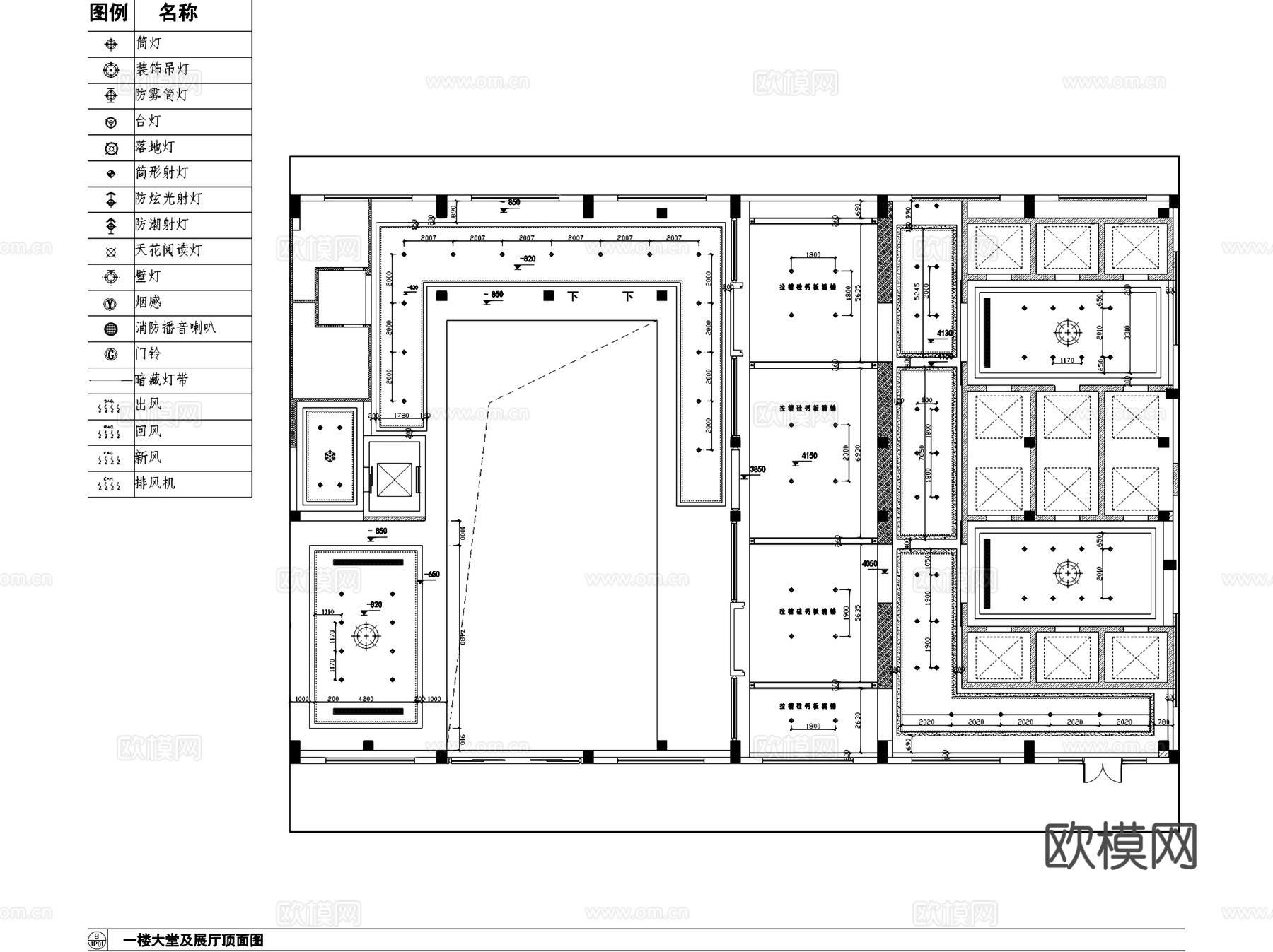 菱电电梯公司一层大堂及展厅室内工装CAD施工图cad施工图
