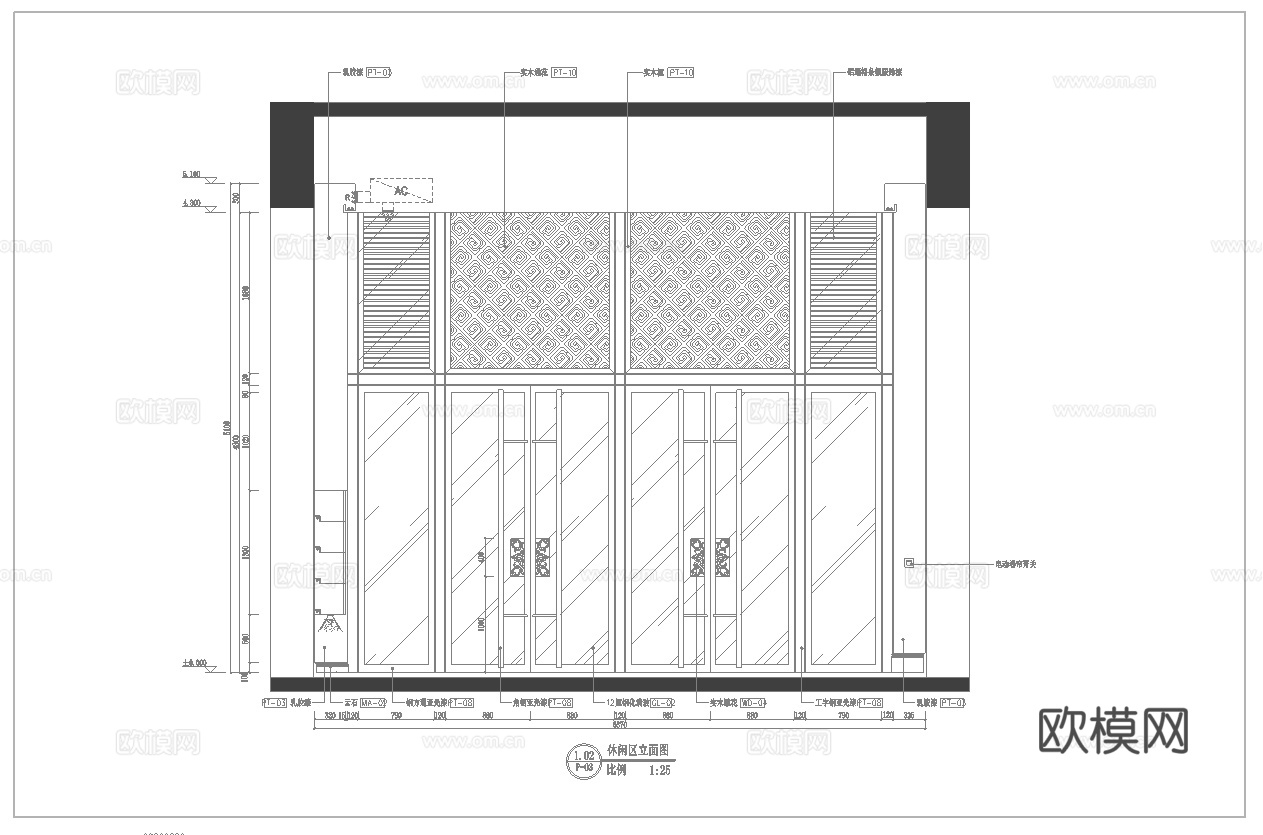 最新25套 美容院 足浴店  施工图合集cad施工图