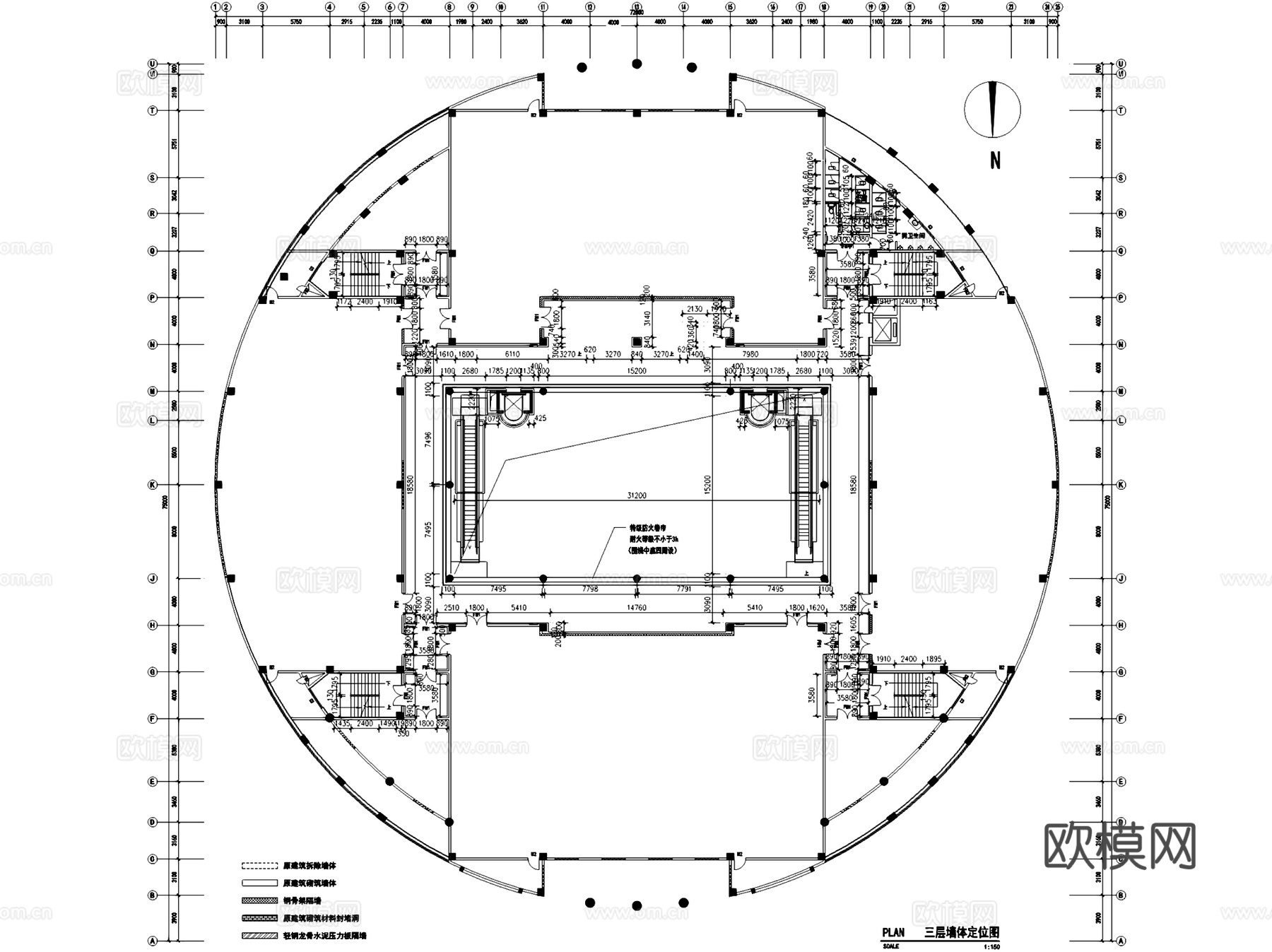 广东连南瑶族博物馆展厅室内平面CAD施工图cad施工图
