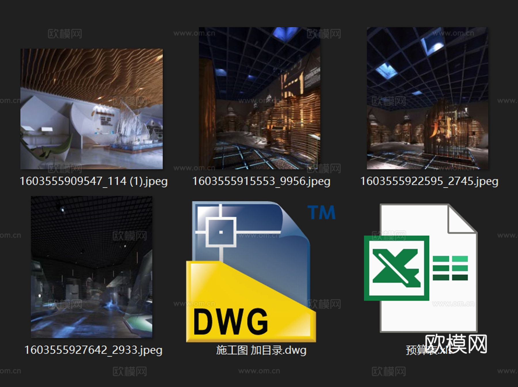 泉州港船舶文化展示馆室内工装CAD施工图cad施工图