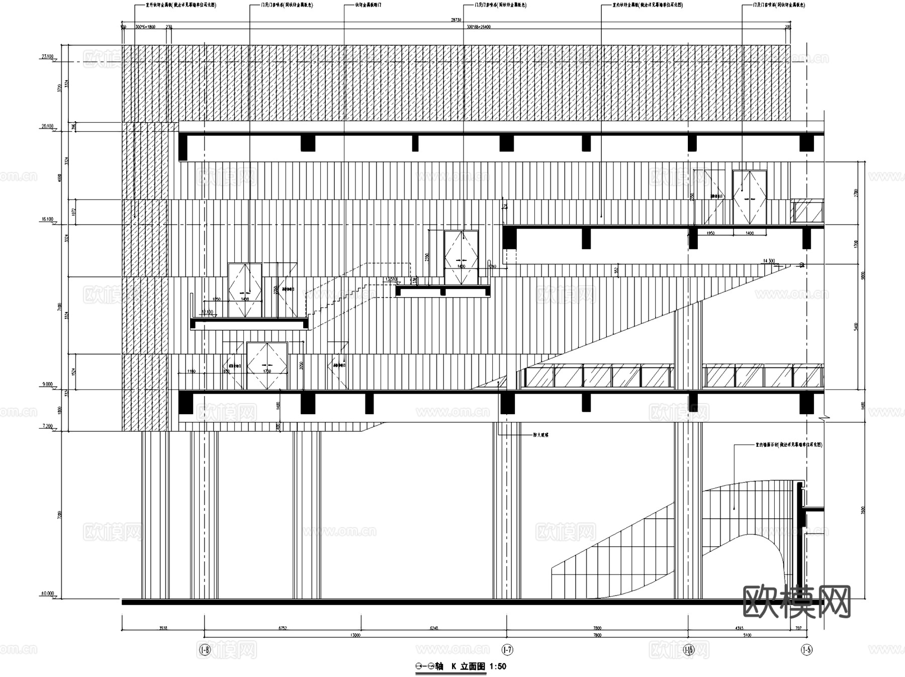 虹桥文化艺术中心 电影院改造室内工装CAD施工图+文本cad施工图