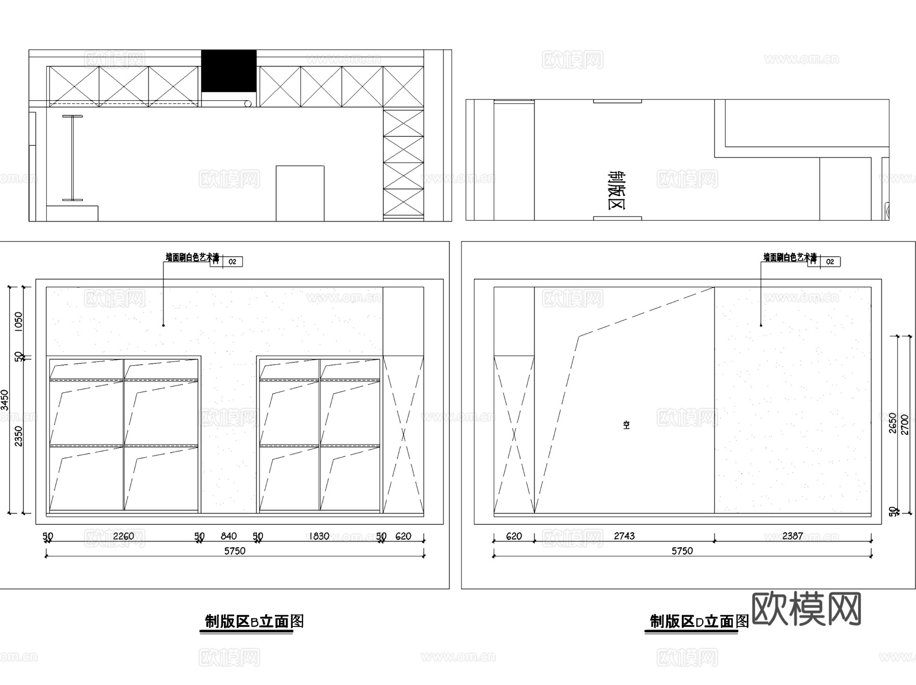 INVSON应尚服饰展厅室内工装CAD施工图整套+文本cad施工图
