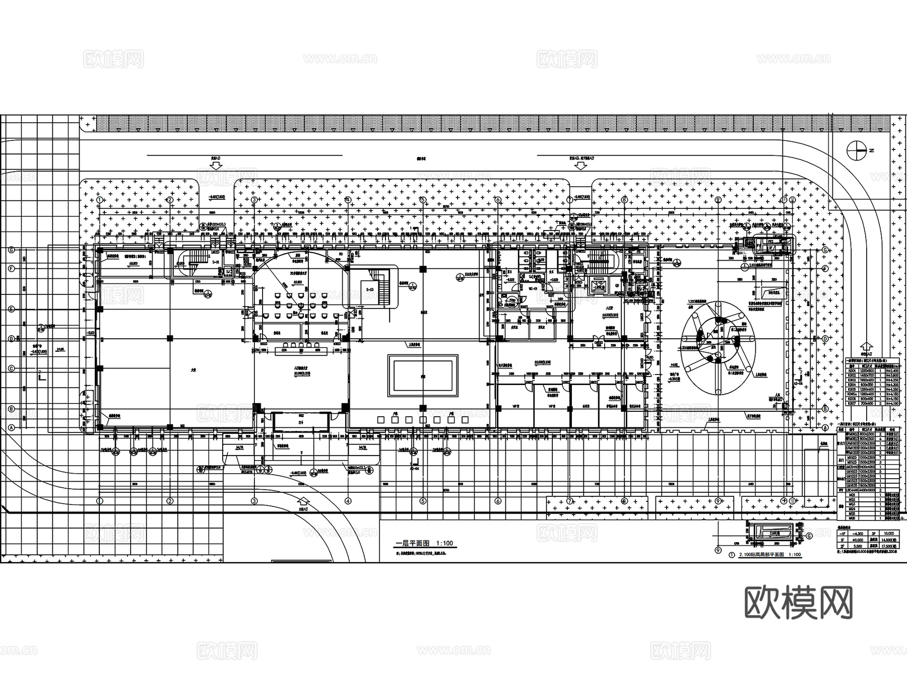 庞口农业机械装备制造交易中心产业规划馆建筑CAD施工图整套cad施工图