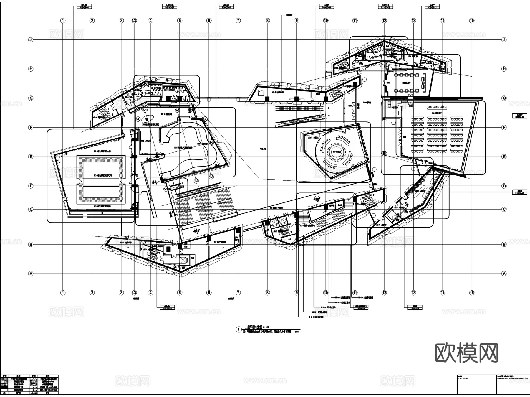 黄山城市展示馆展陈装饰室内工装CAD施工图整套+文本cad施工图