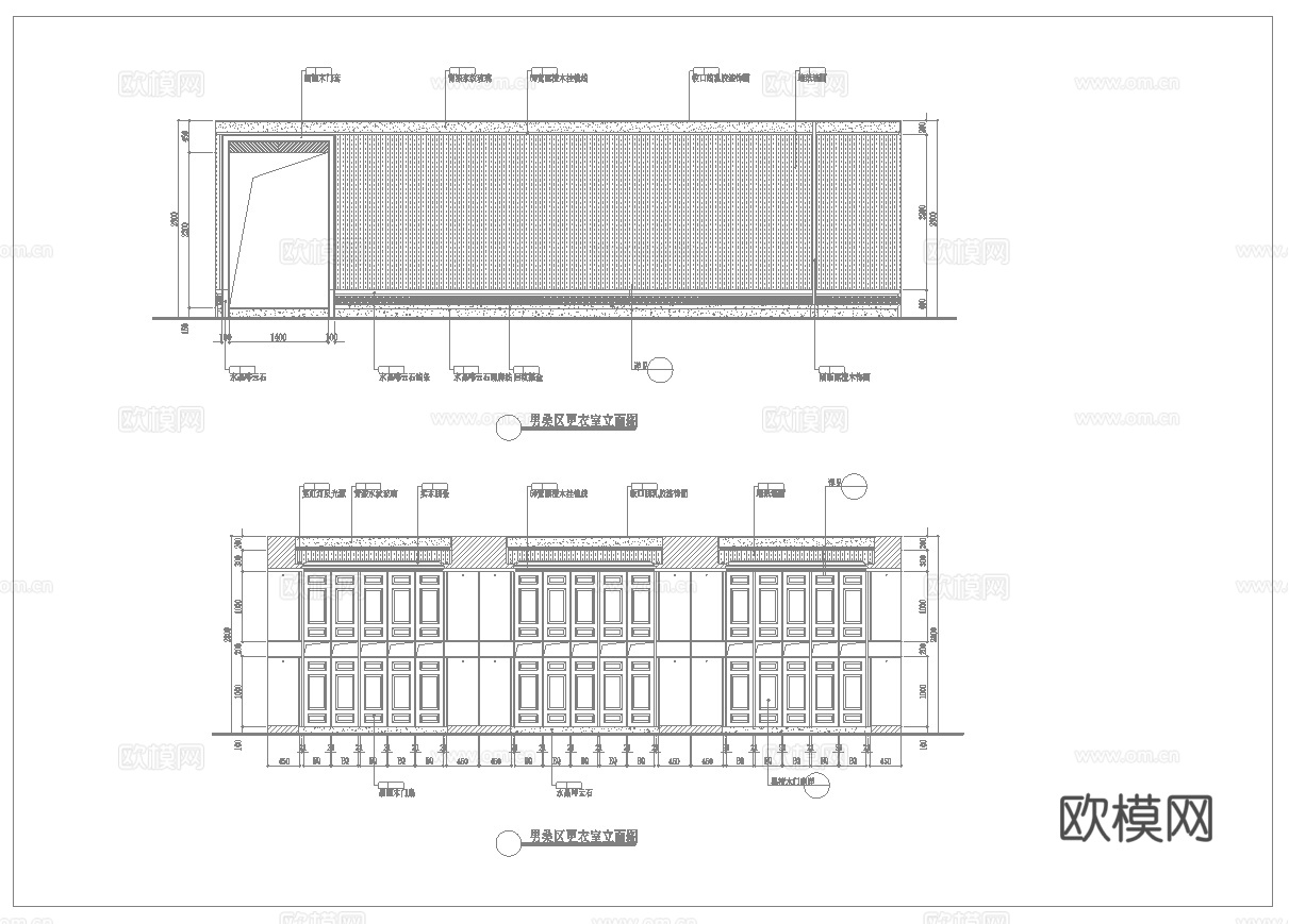 最新9套 spa 足浴店 会所 施工图合集cad施工图