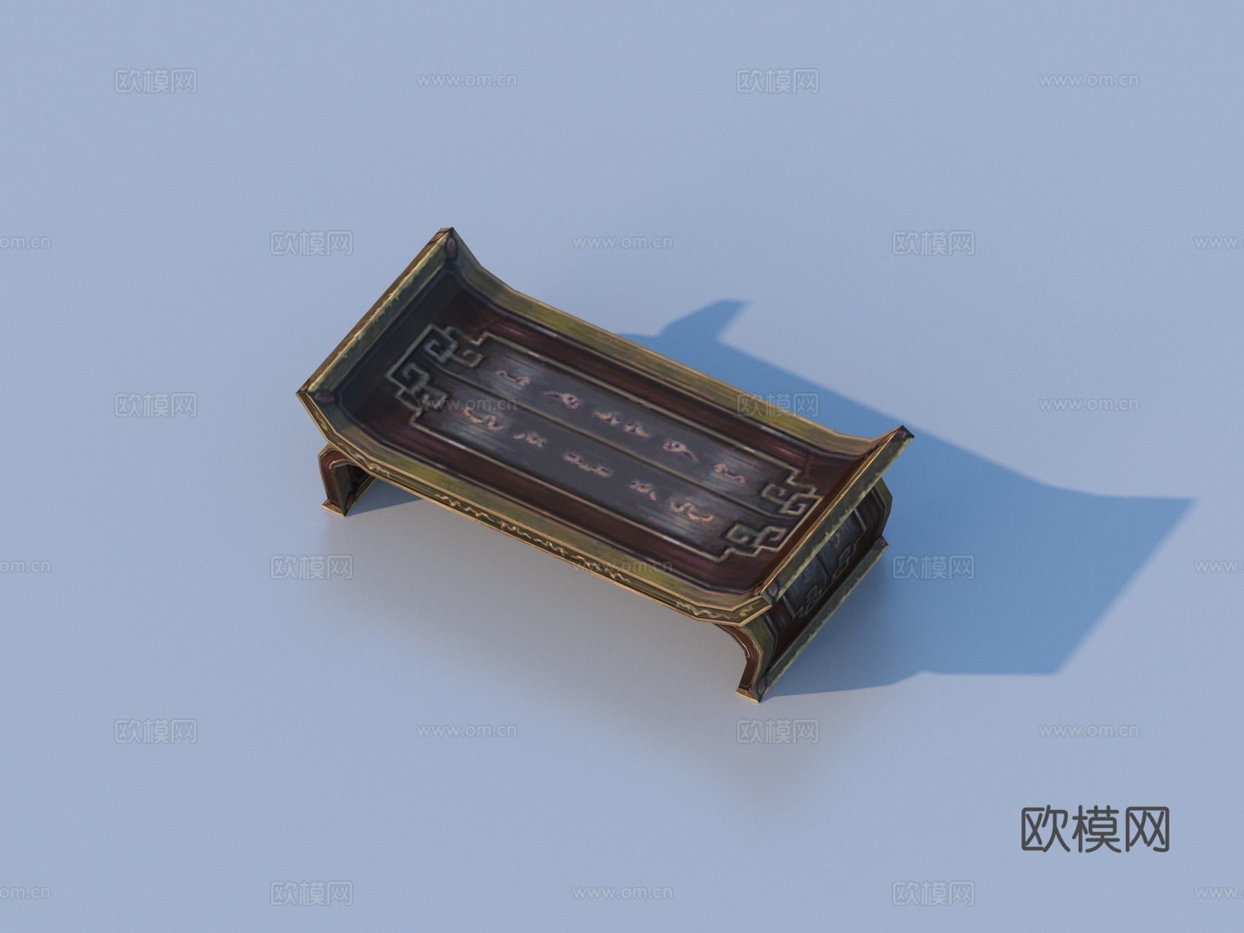 桌子 木桌 四方桌 凳子 游戏道具3d模型