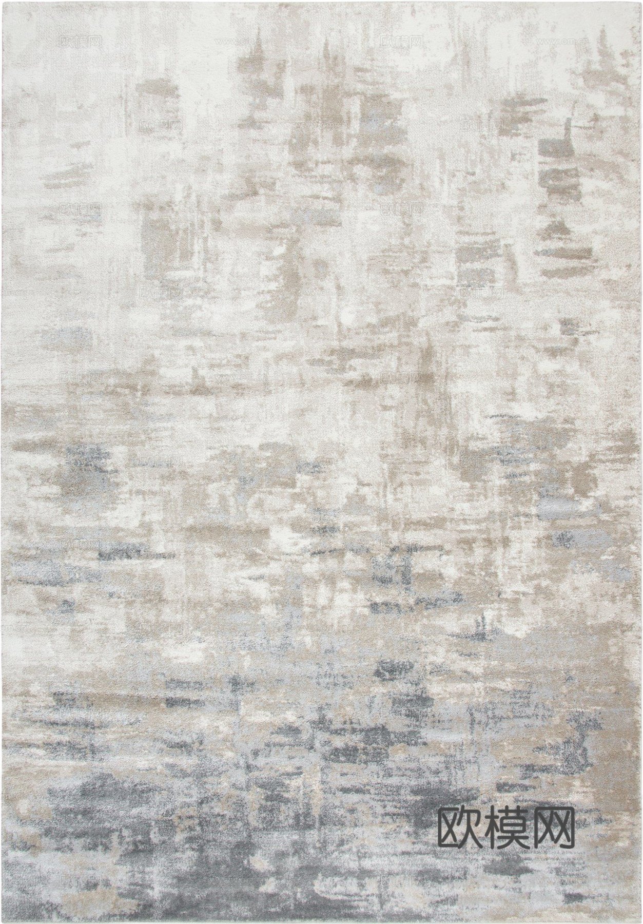 现代米色渐变地毯