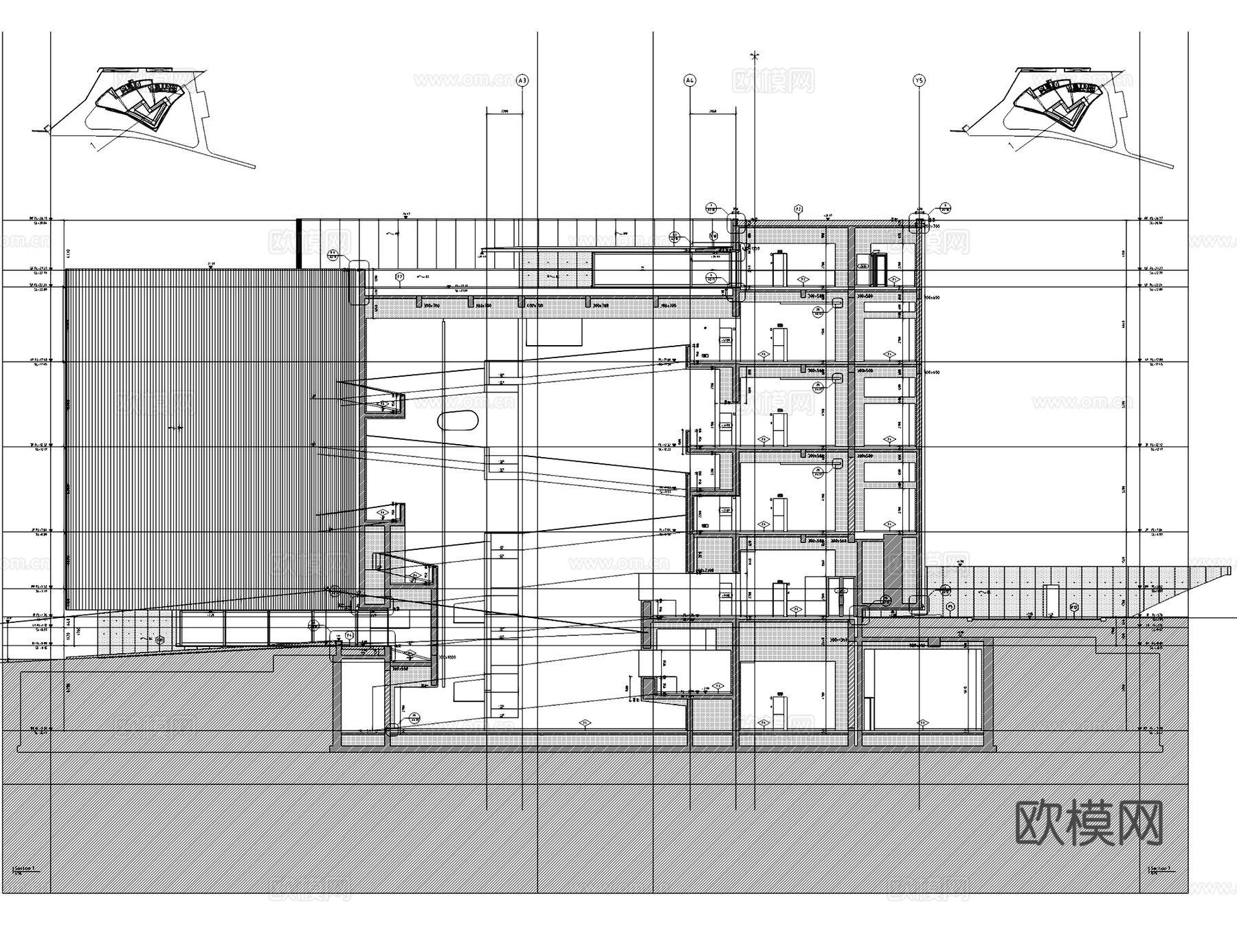 浙江华茂艺术教育博物馆建筑室内CAD施工图整套cad施工图cad施工图