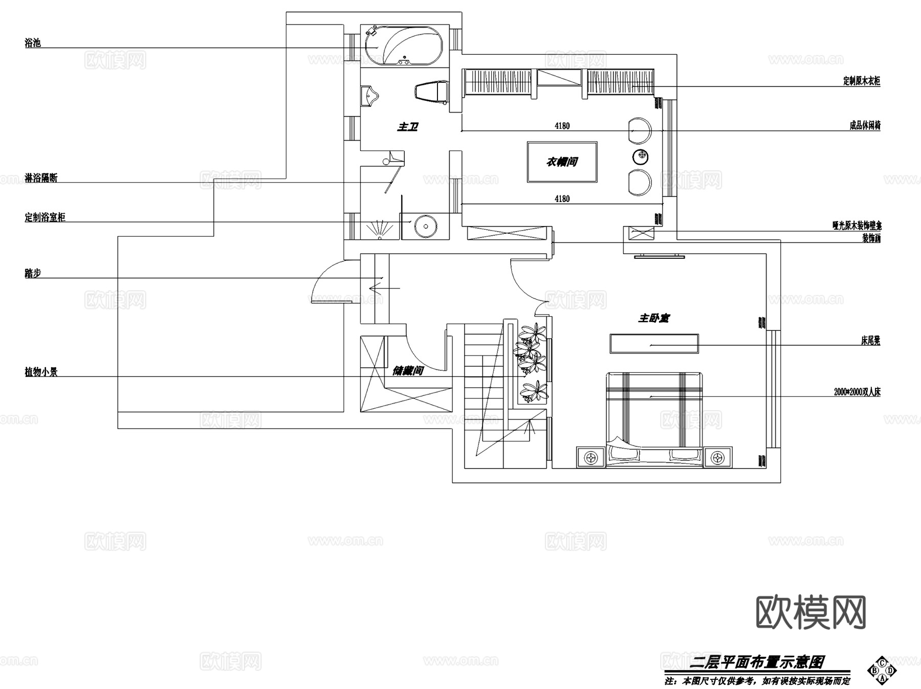 地中海风复式室内家装CAD施工图cad施工图