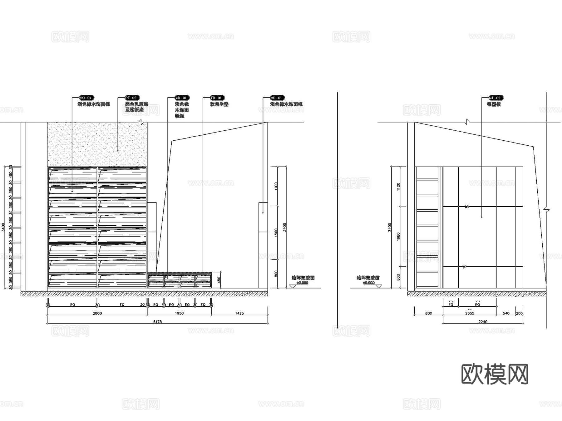 银河国际中心蔚来汽车展厅室内工装CAD施工图整套cad施工图