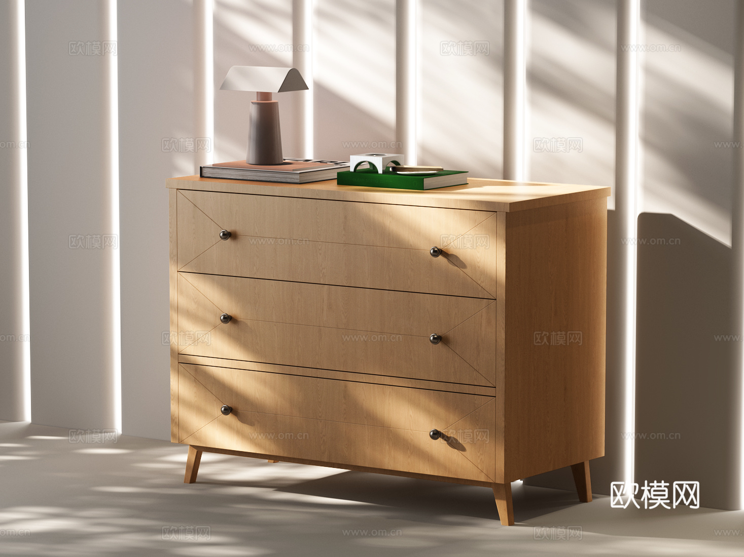 美式斗柜 美式边柜 美式装饰柜 美式玄关柜 现代美式玄关柜3d模型下载