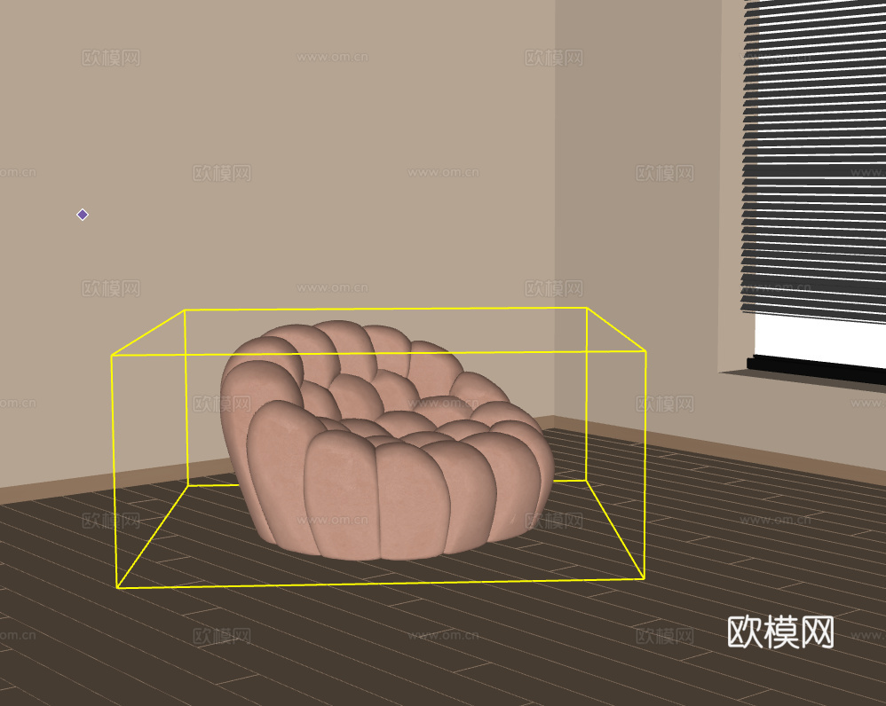 懒人沙发su模型下载（渲染图2）