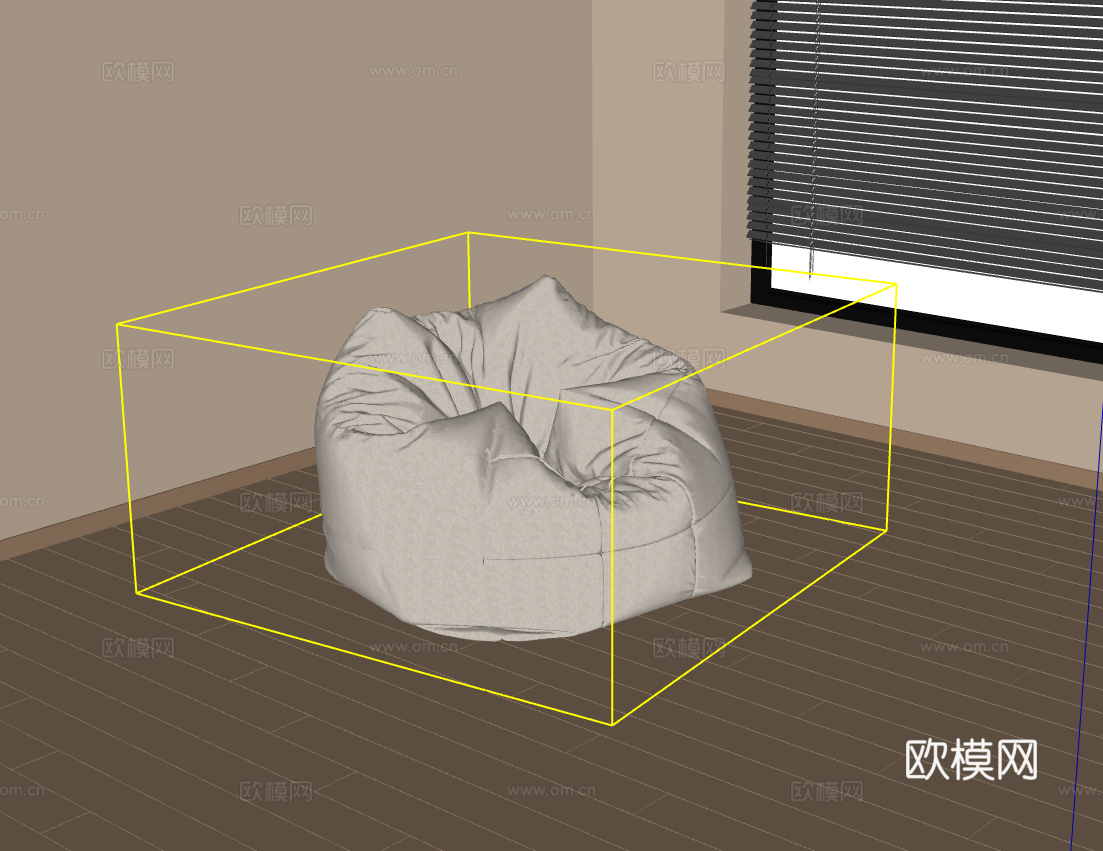 懒人沙发su模型