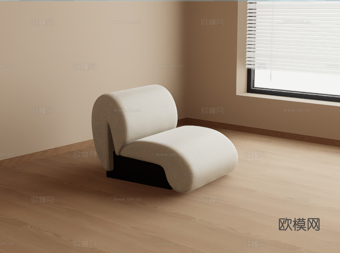 单人沙发su模型