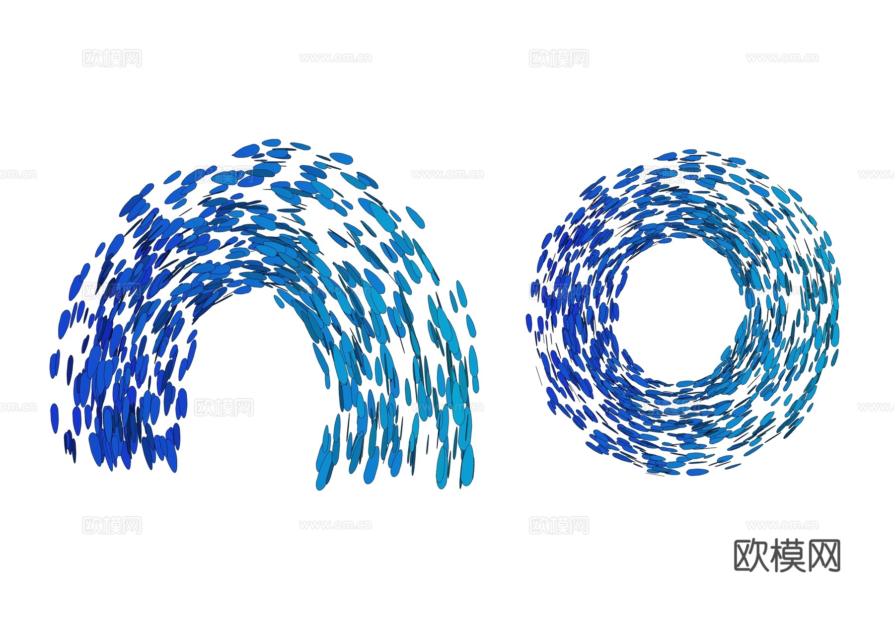 景观雕塑 鱼群雕塑 鱼雕塑 公园雕塑  随机雕塑 现代雕塑su模型