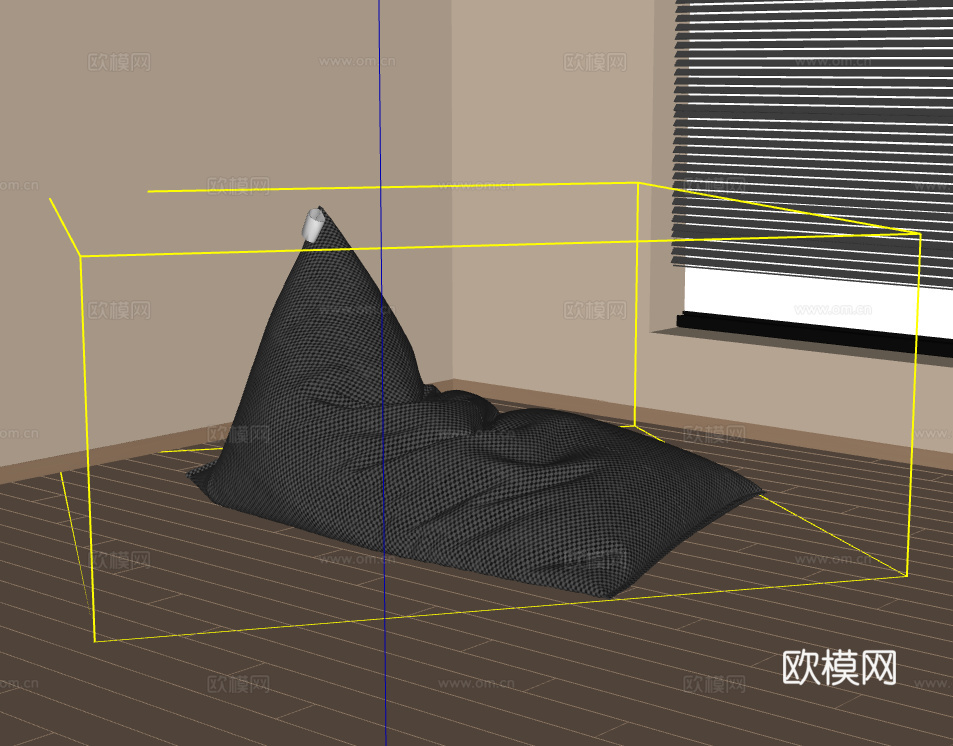 懒人沙发su模型