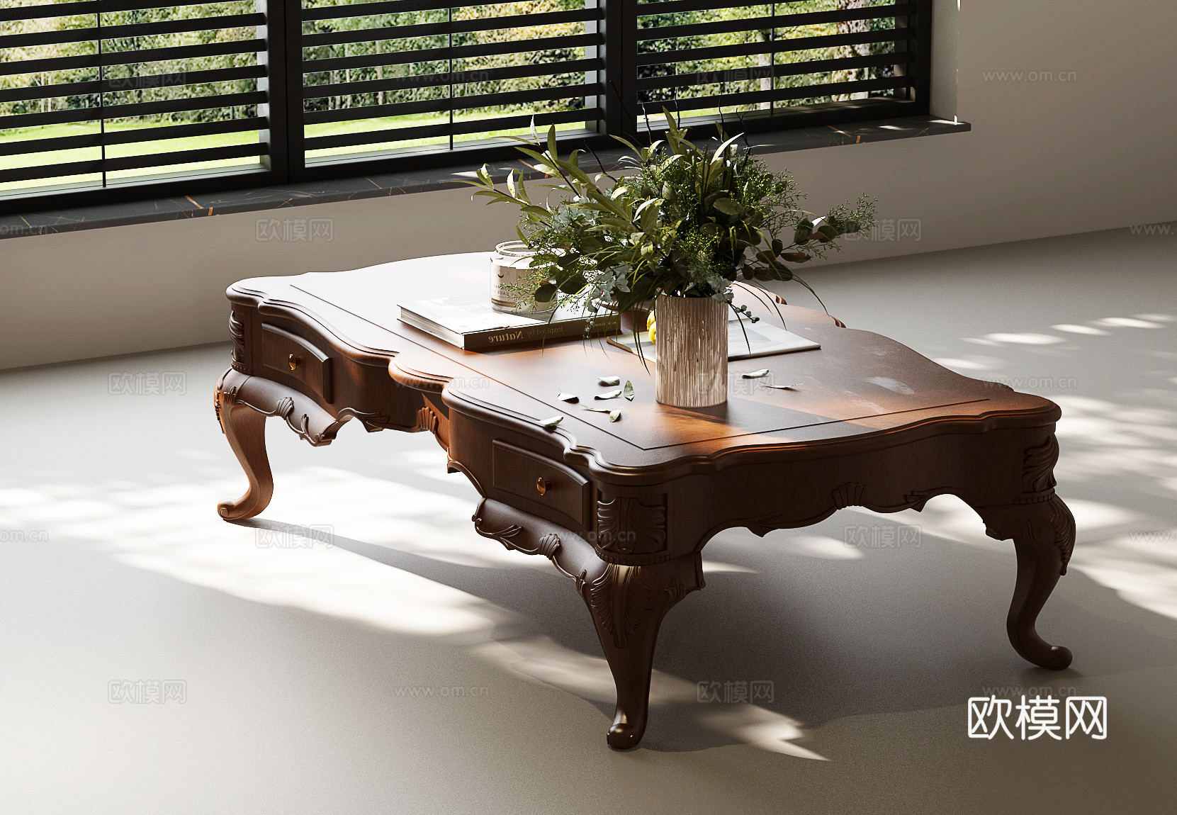 茶几 美式茶几 法式茶几su模型