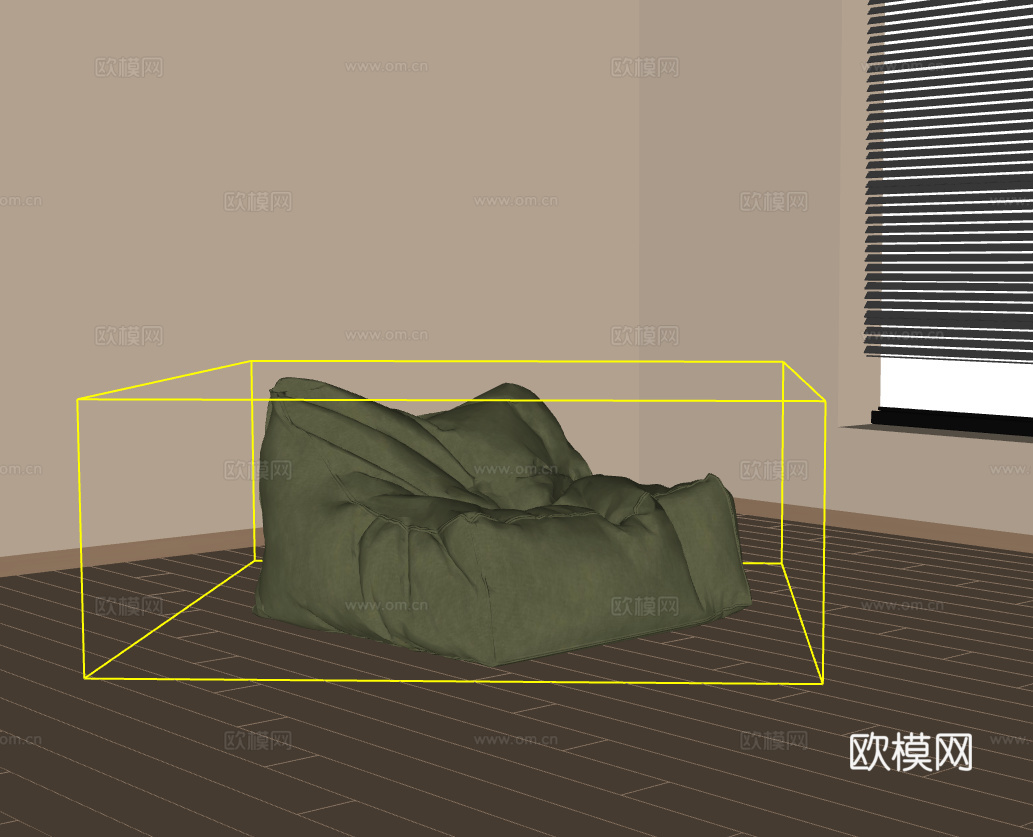 懒人沙发su模型下载（渲染图2）