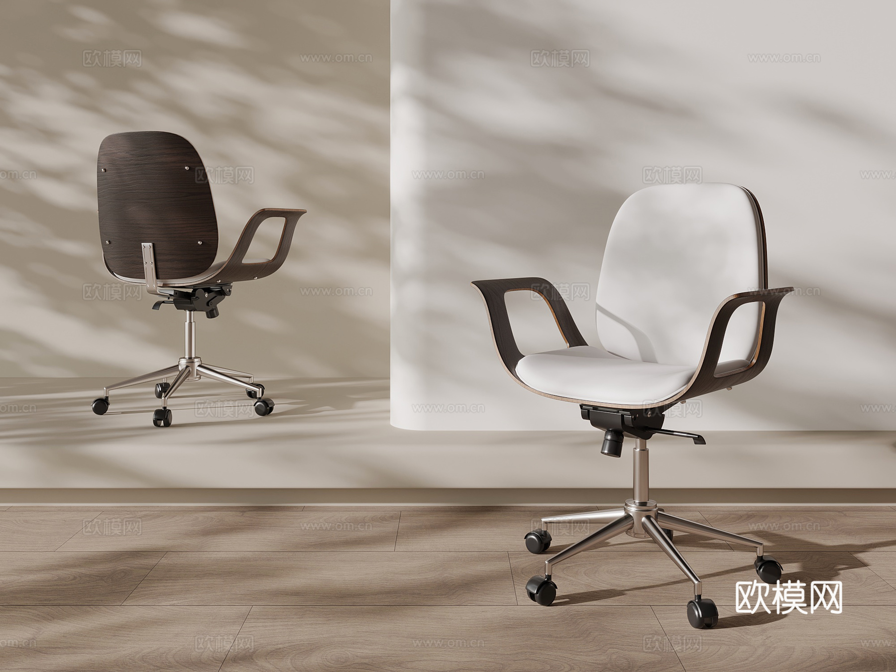 现代简约学习椅 椅子su模型