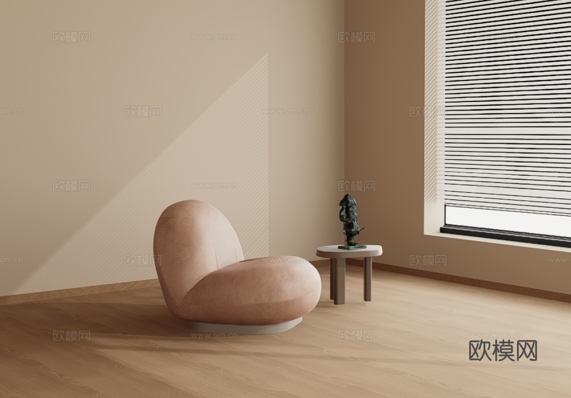 懒人沙发su模型