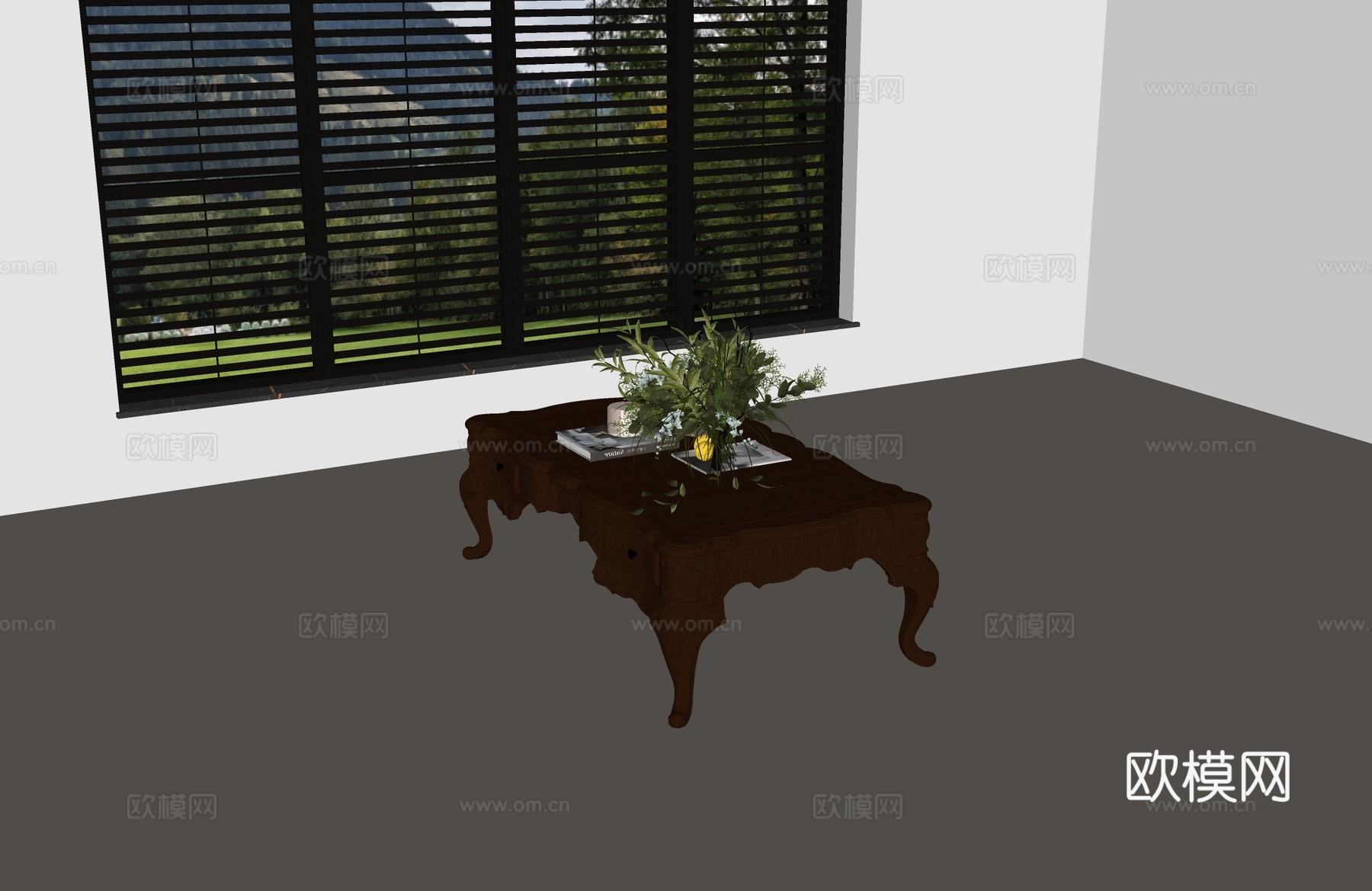 茶几 美式茶几 法式茶几su模型