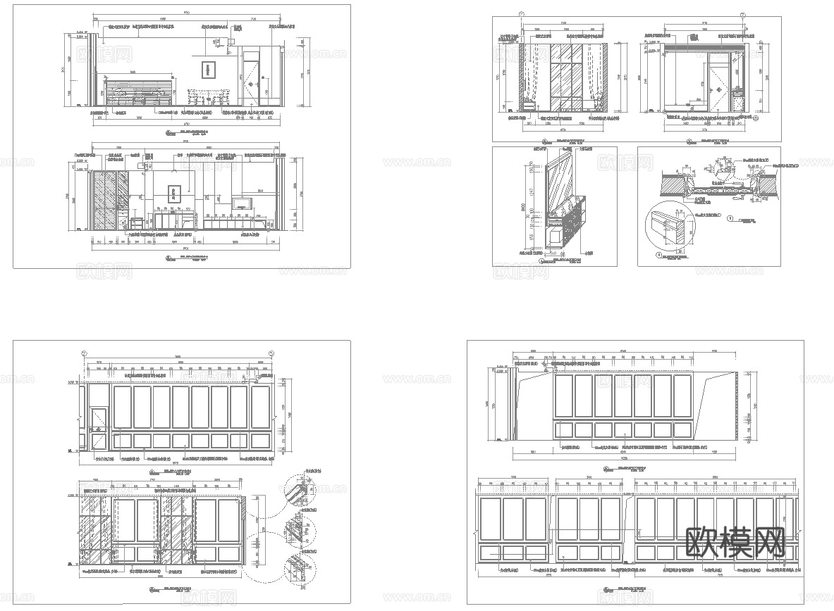 最新10套 棋牌室 施工图合集cad施工图