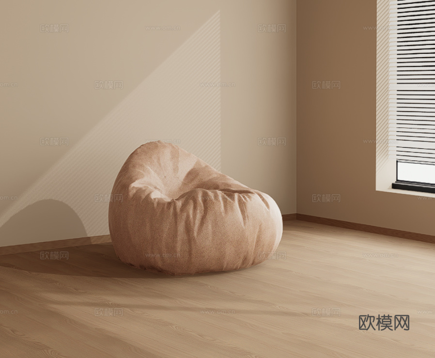 懒人沙发su模型