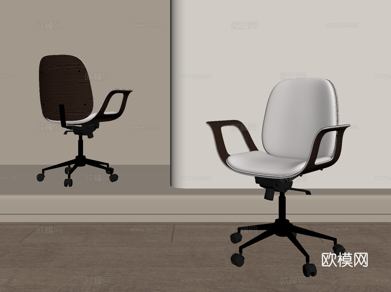 现代简约学习椅 椅子su模型