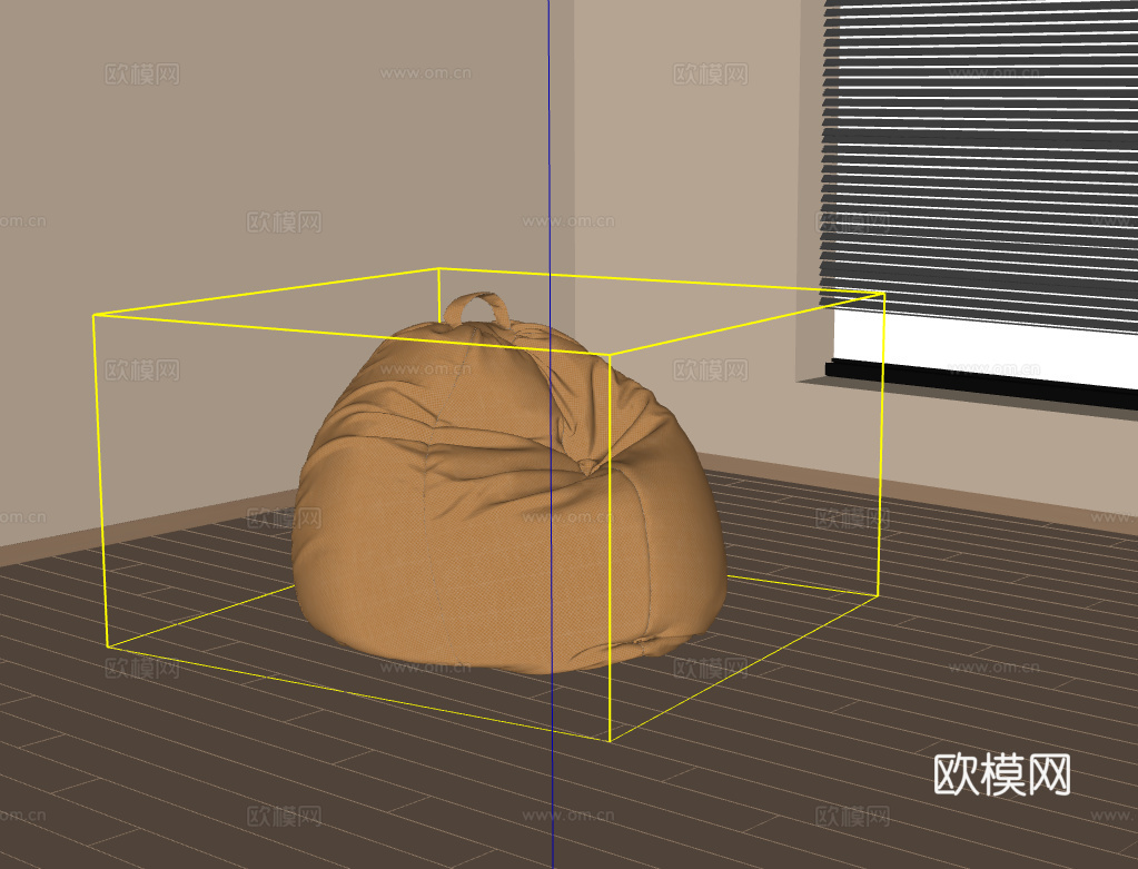 懒人沙发su模型