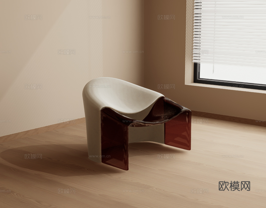 单人沙发su模型