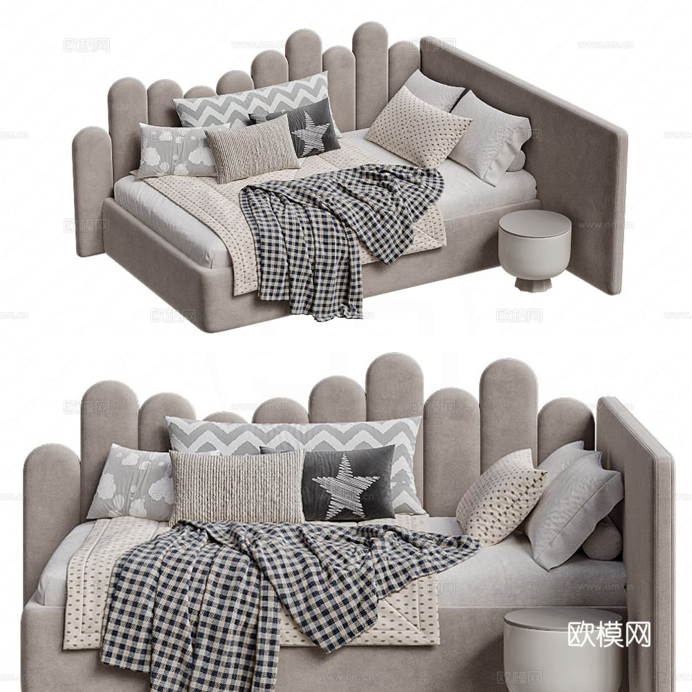 儿童床3d模型下载