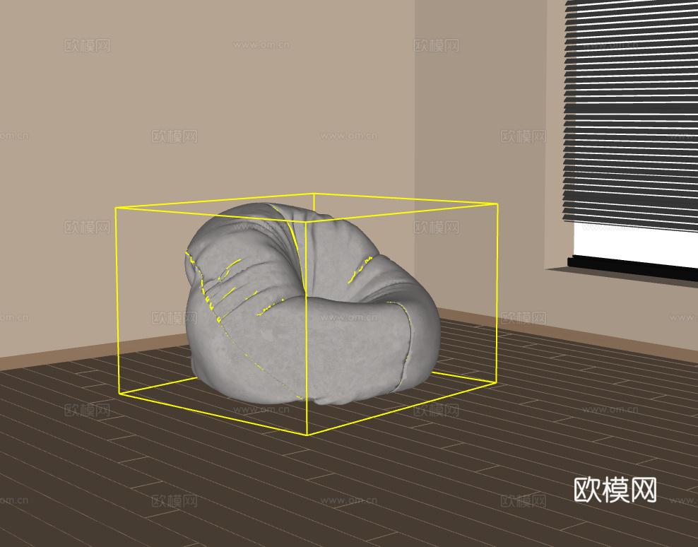 懒人沙发su模型