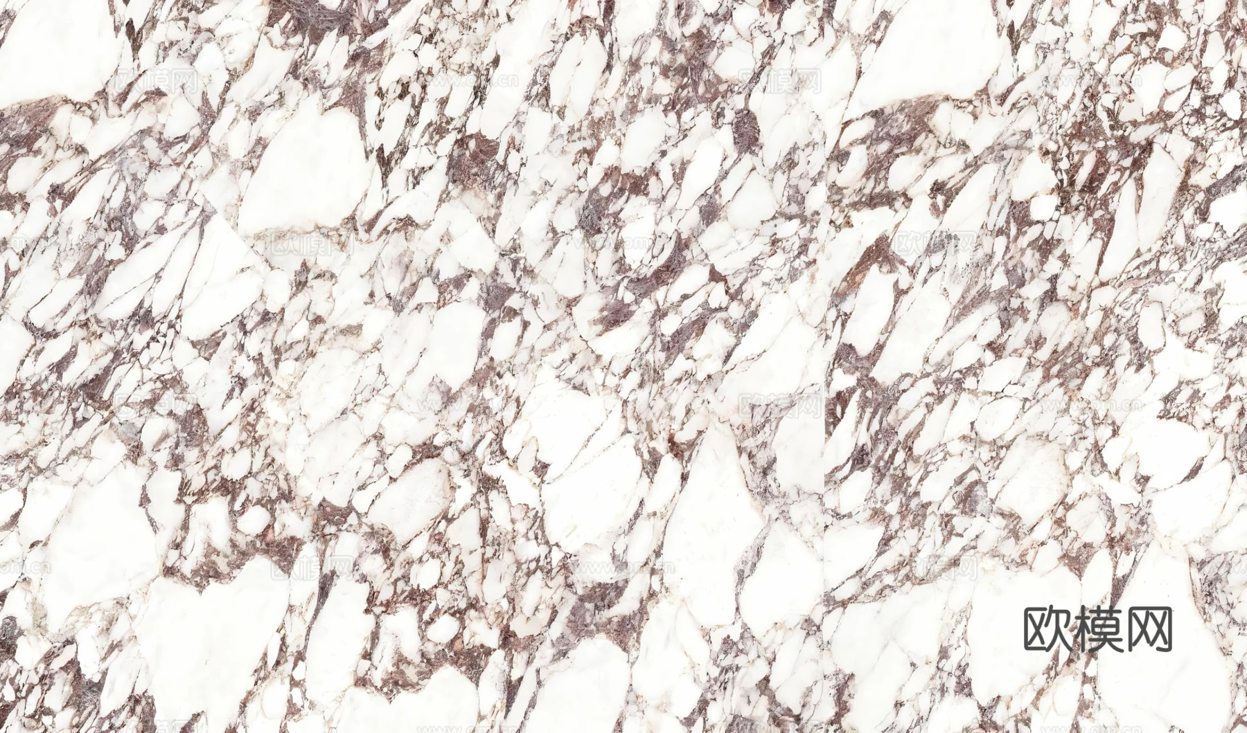 现代轻奢 宝格丽紫岩板大理石瓷砖 爵士白 大花白