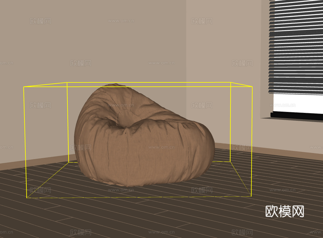 懒人沙发su模型