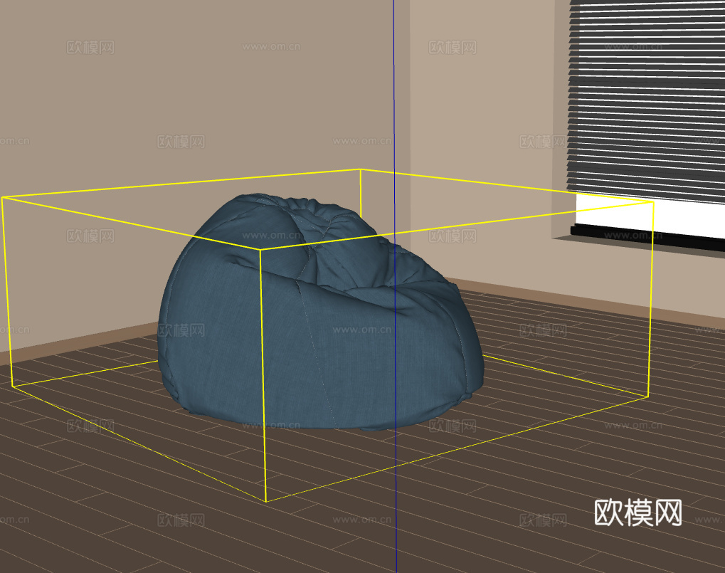 懒人沙发su模型