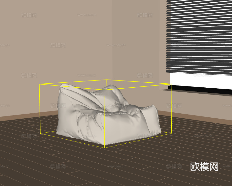 懒人沙发su模型