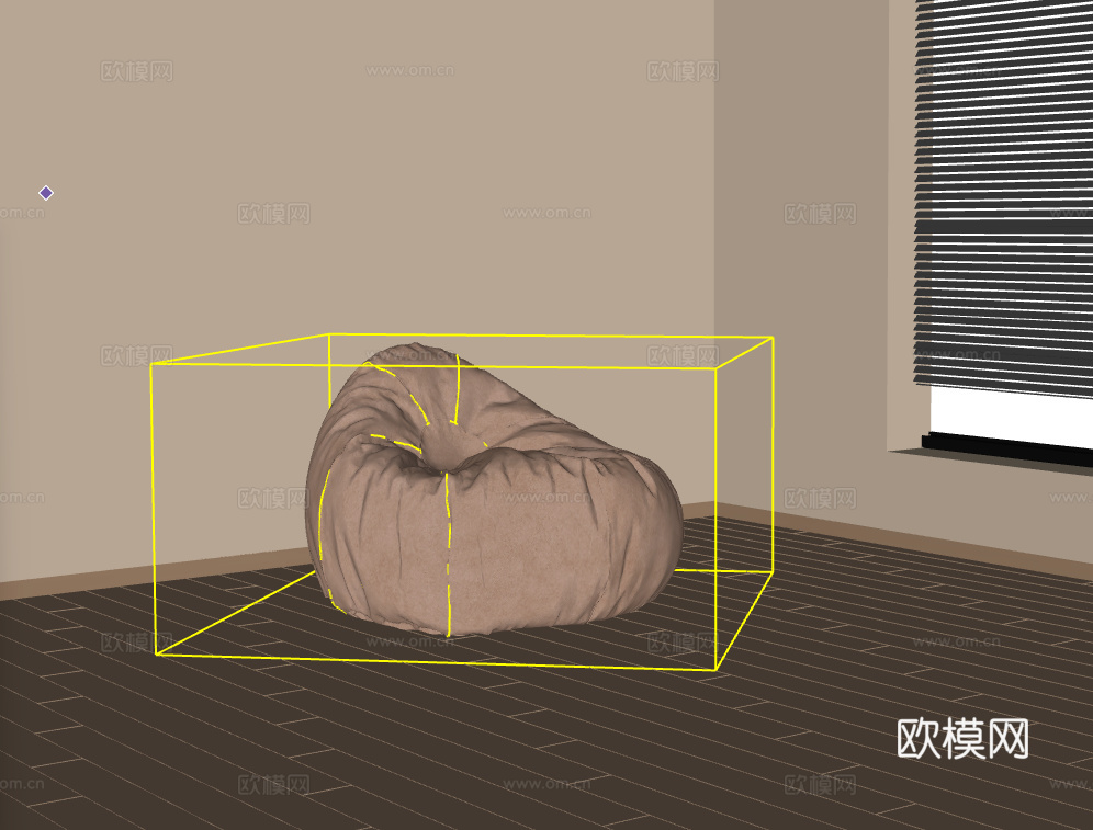 懒人沙发su模型