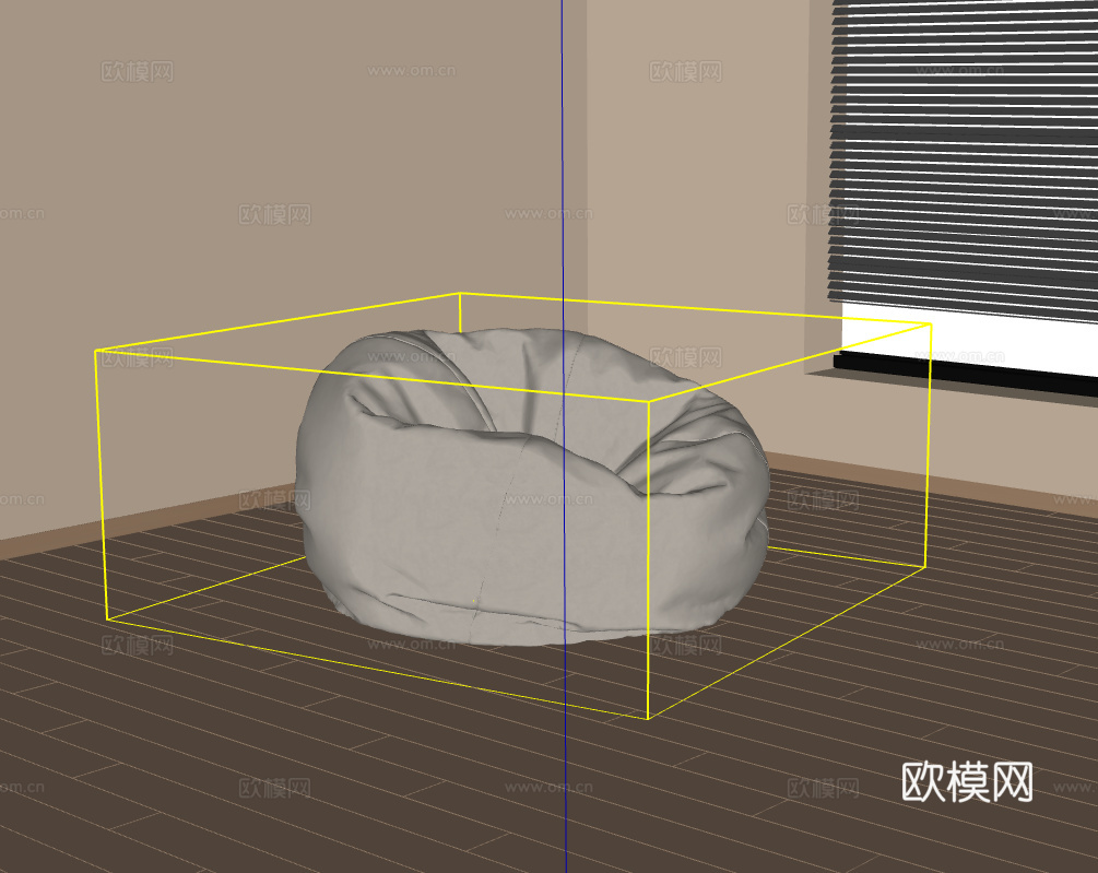 懒人沙发su模型
