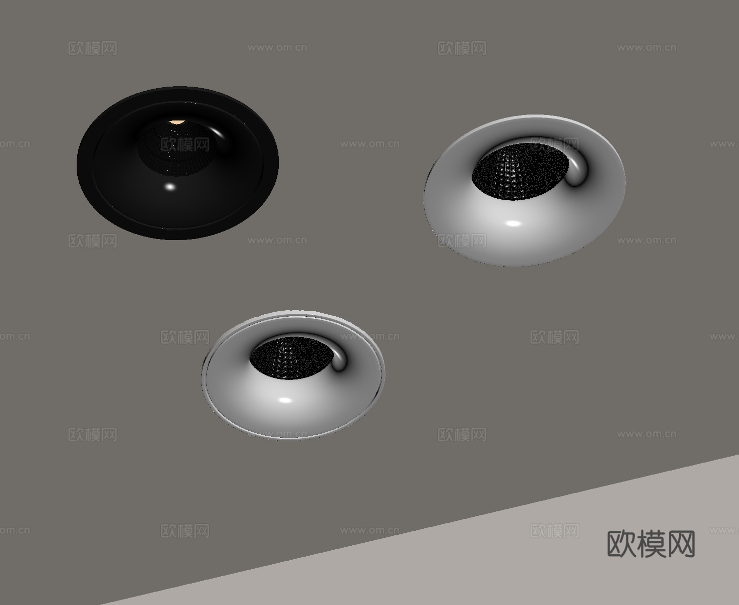现代筒灯射灯 嵌入式筒灯射灯su模型