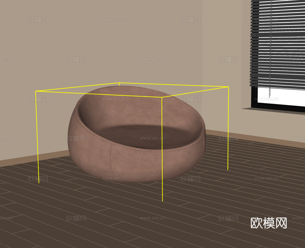 懒人沙发su模型