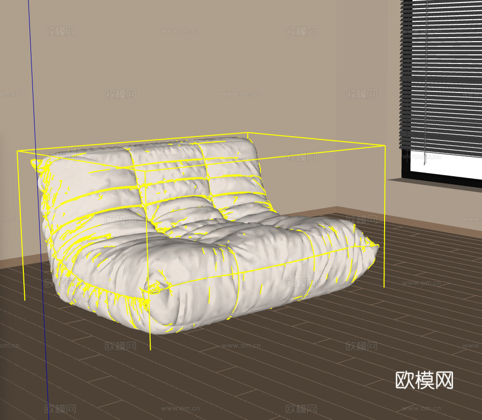 懒人沙发su模型