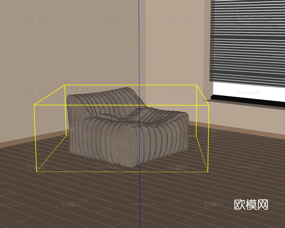 懒人沙发su模型
