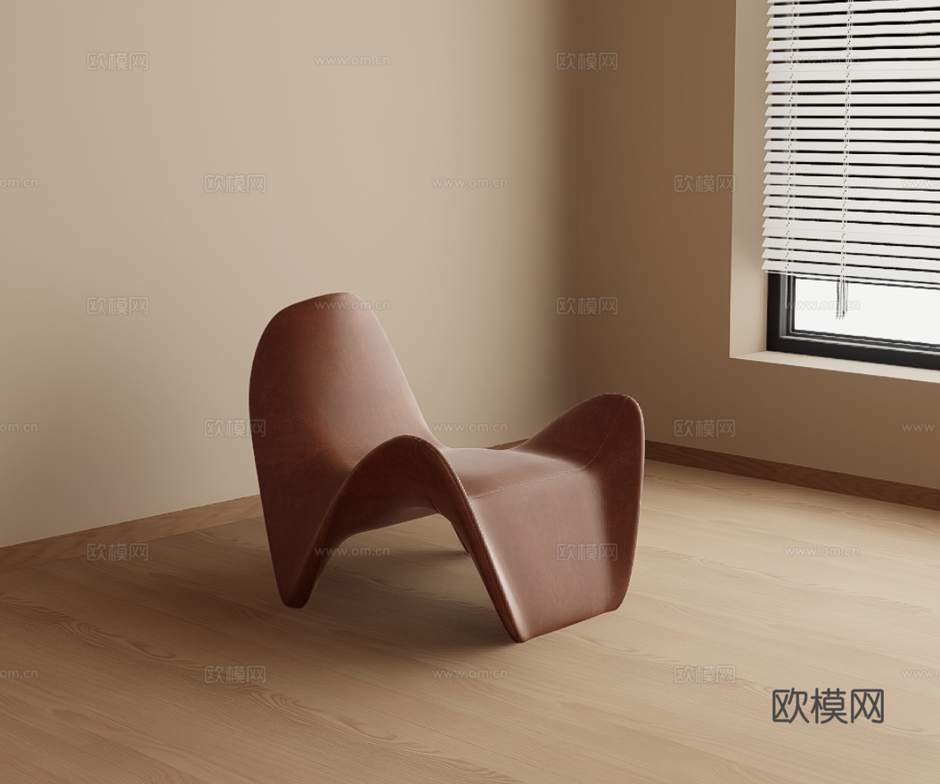 单人休闲椅su模型