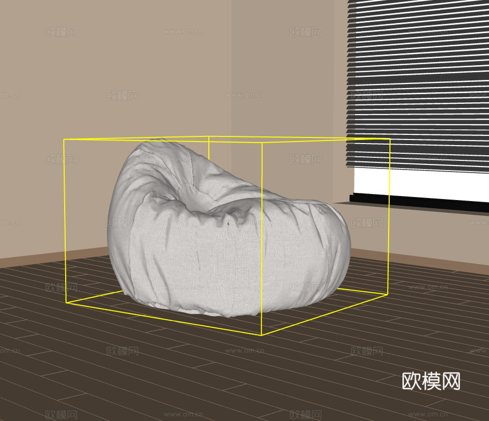 懒人沙发su模型