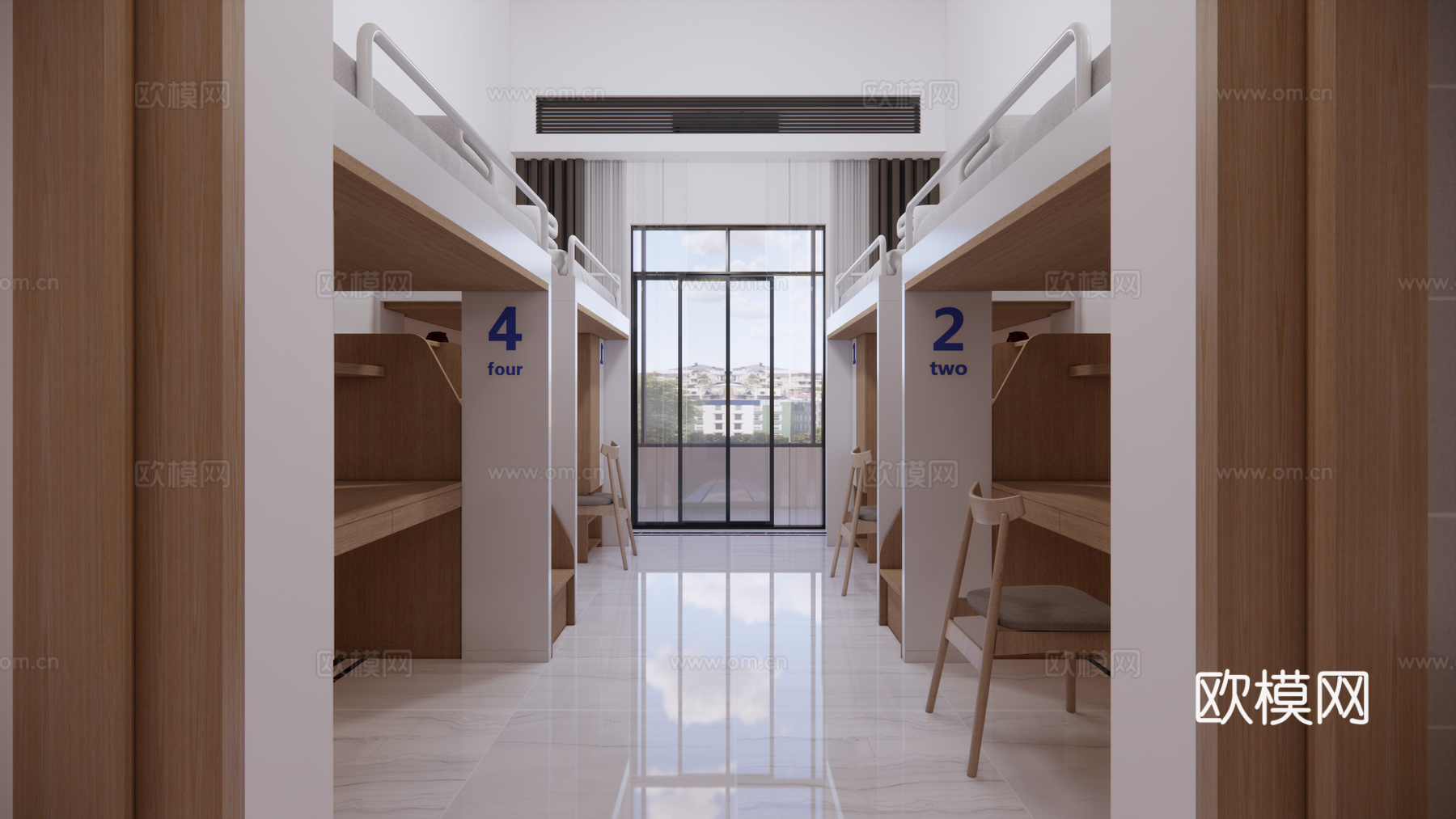 学生宿舍 宿舍 工厂宿舍su模型