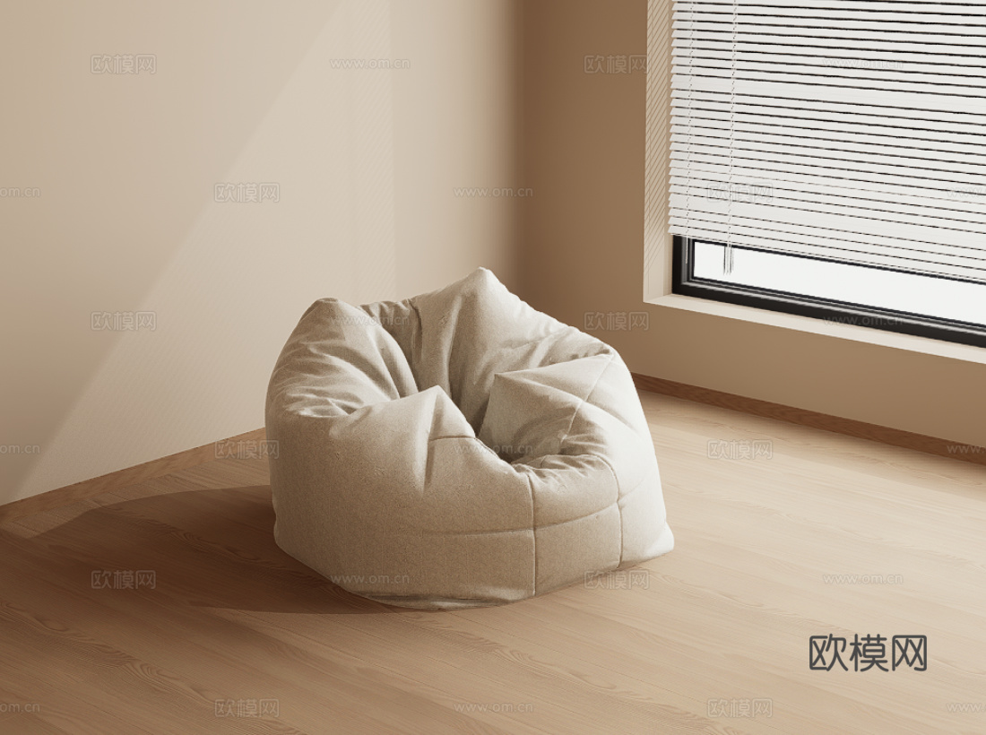 懒人沙发su模型