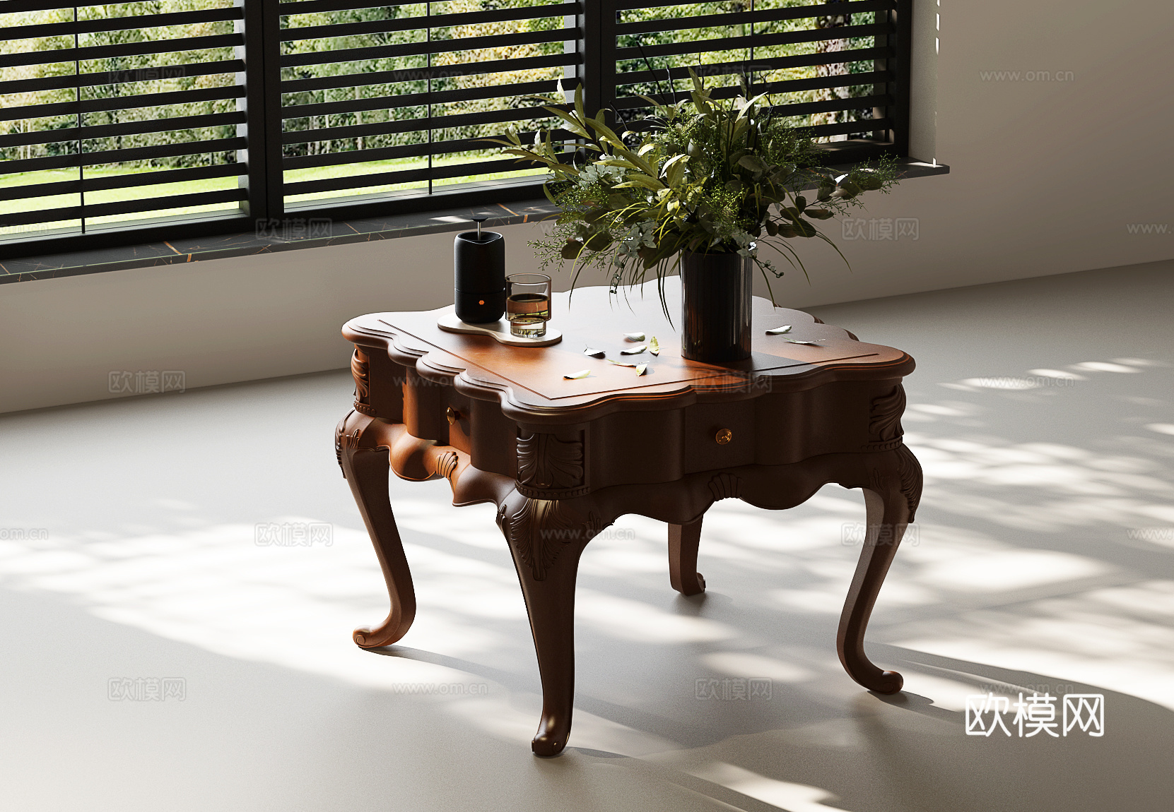 角几 边几 美式边几 法式边几 美式角几 法式角几su模型